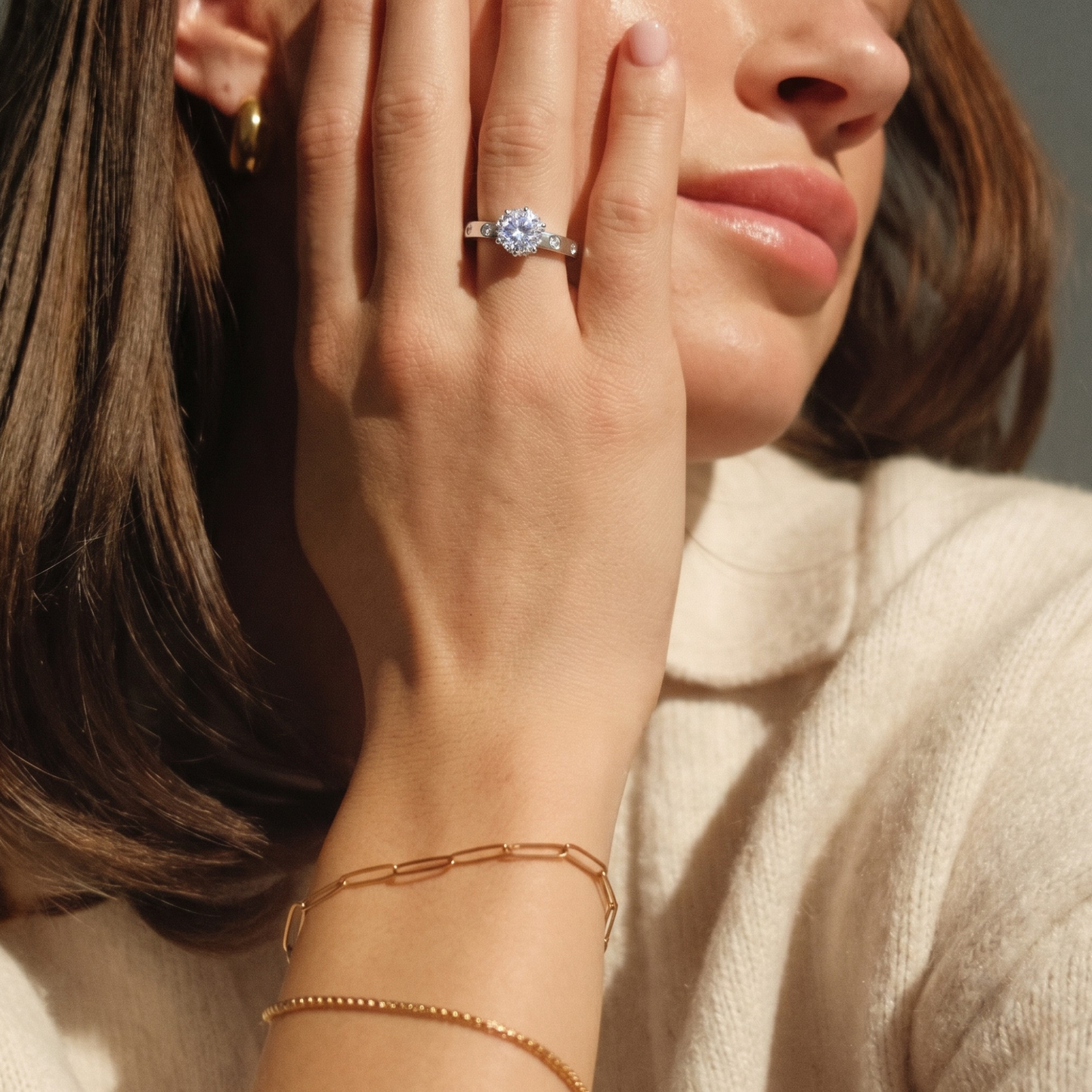 DIAMOND SOLITAIRE ELEGANCE RING