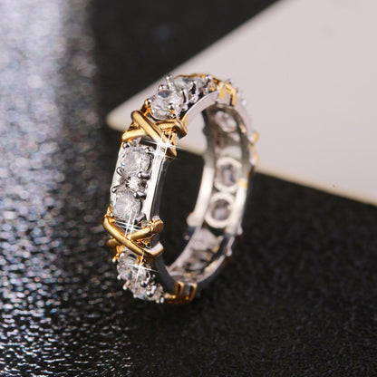 GOLD DIAMOND ETERNITY BAND RING