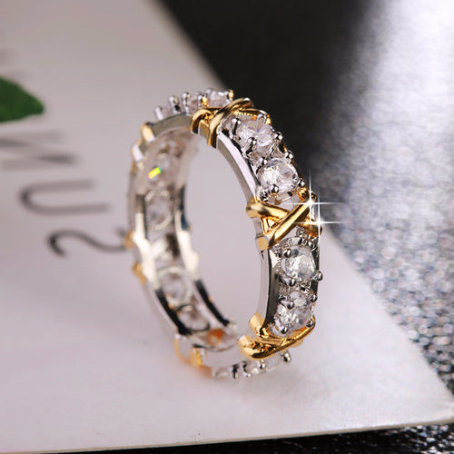 GOLD DIAMOND ETERNITY BAND RING