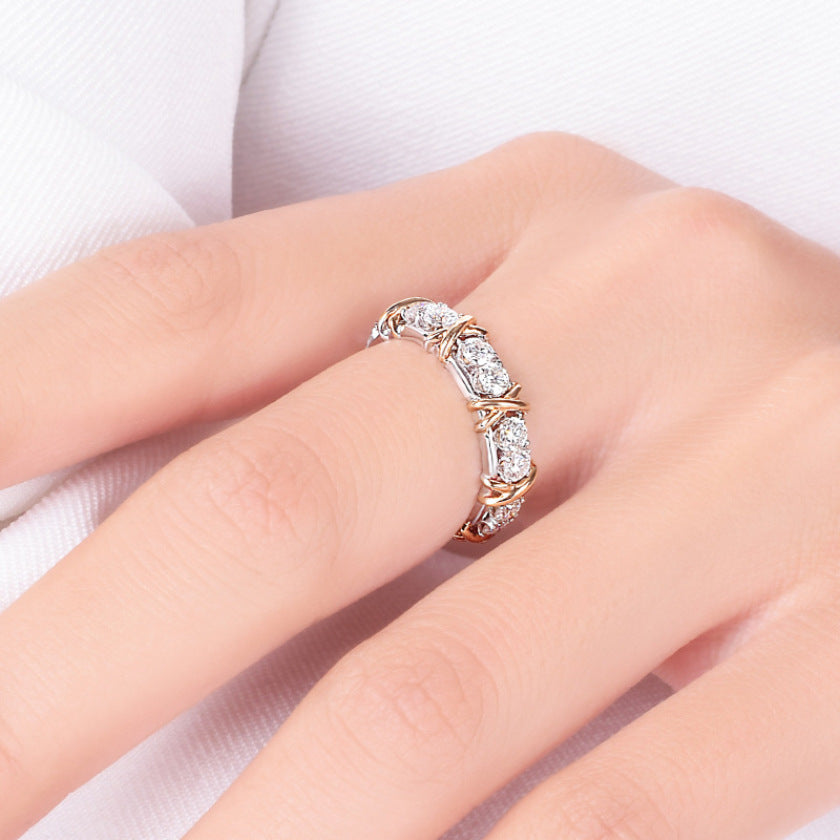 GOLD DIAMOND ETERNITY BAND RING