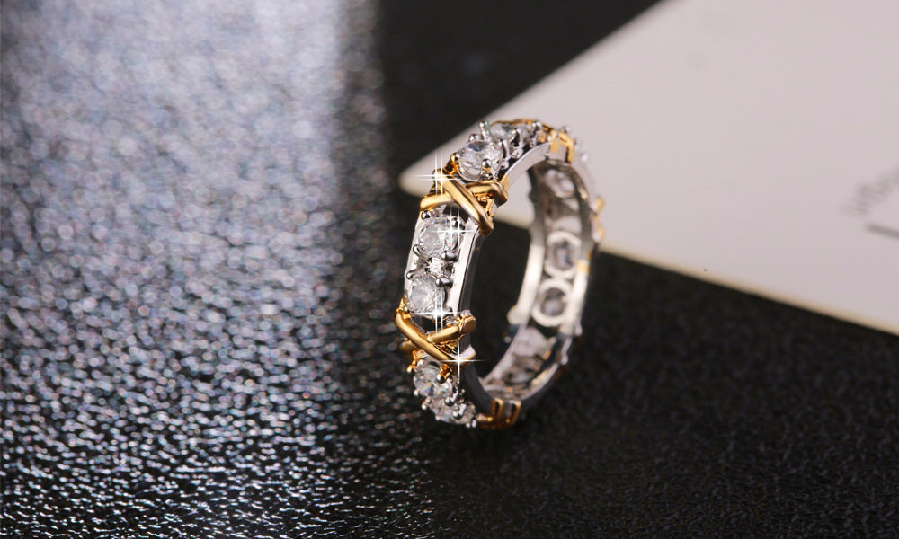 GOLD DIAMOND ETERNITY BAND RING