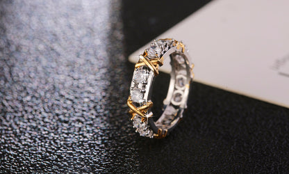 GOLD DIAMOND ETERNITY BAND RING