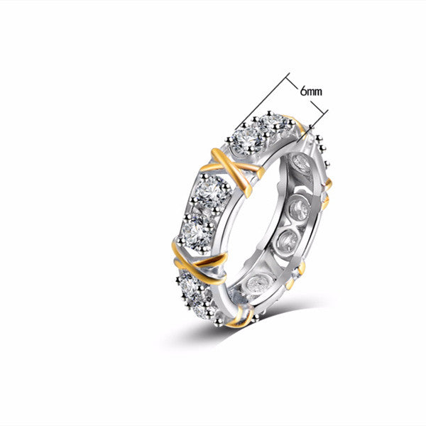 GOLD DIAMOND ETERNITY BAND RING