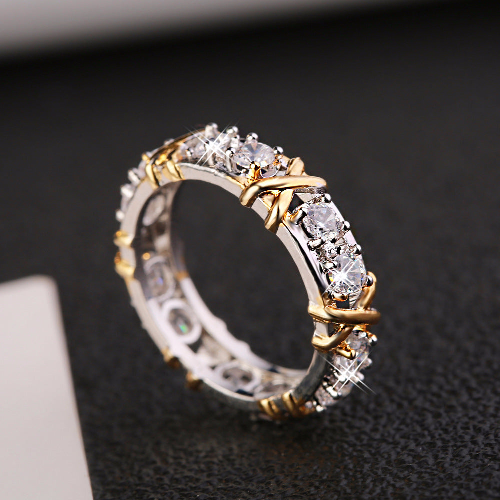 GOLD DIAMOND ETERNITY BAND RING