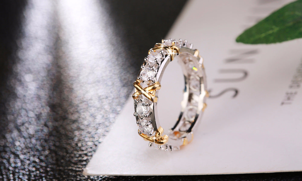 GOLD DIAMOND ETERNITY BAND RING