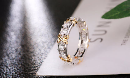 GOLD DIAMOND ETERNITY BAND RING